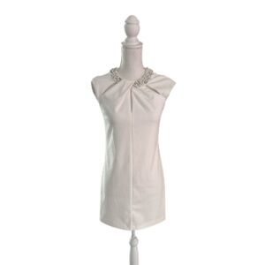 Eliza J White Textured Dress